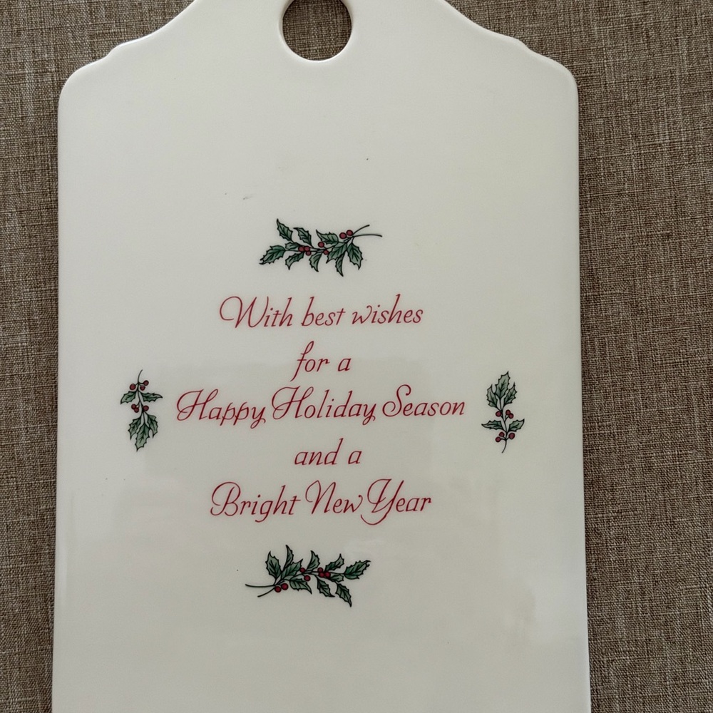 Spode Christmas Tree Porcelain Charcuterie Board or Hanging Decoration - Picture 2 of 4